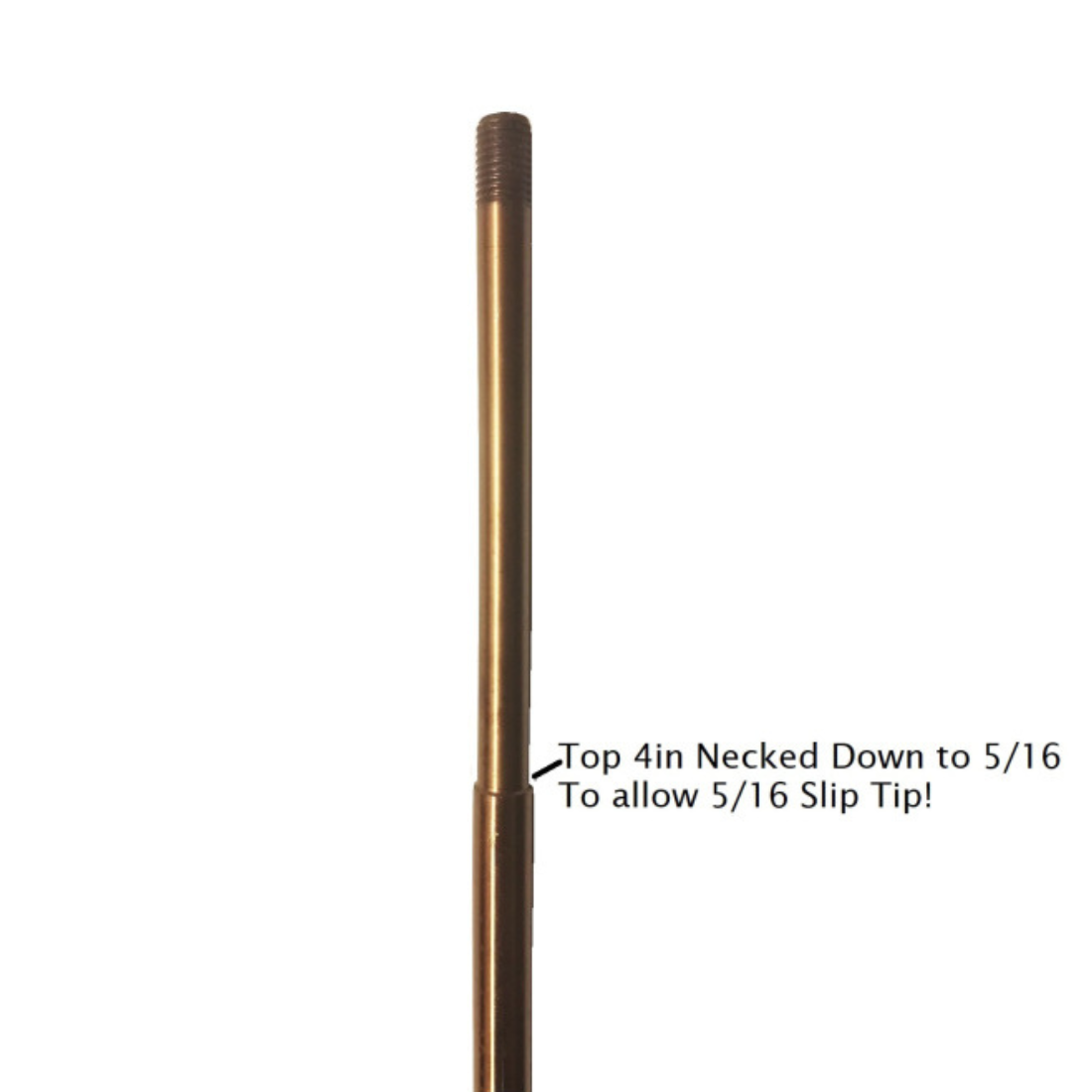 11/32 (8.5mm) 17-4PH Stainless Steel Spear Shaft - 24ct Threaded Tip