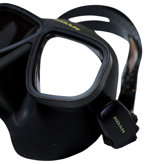 KOAH Low Volume Aluminum Frame Dive Mask And Case