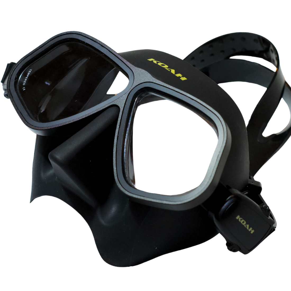 KOAH Low Volume Aluminum Frame Dive Mask And Case
