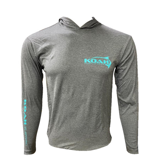 Koah Logo Performance Dri Fit Hoodie - Charcoal