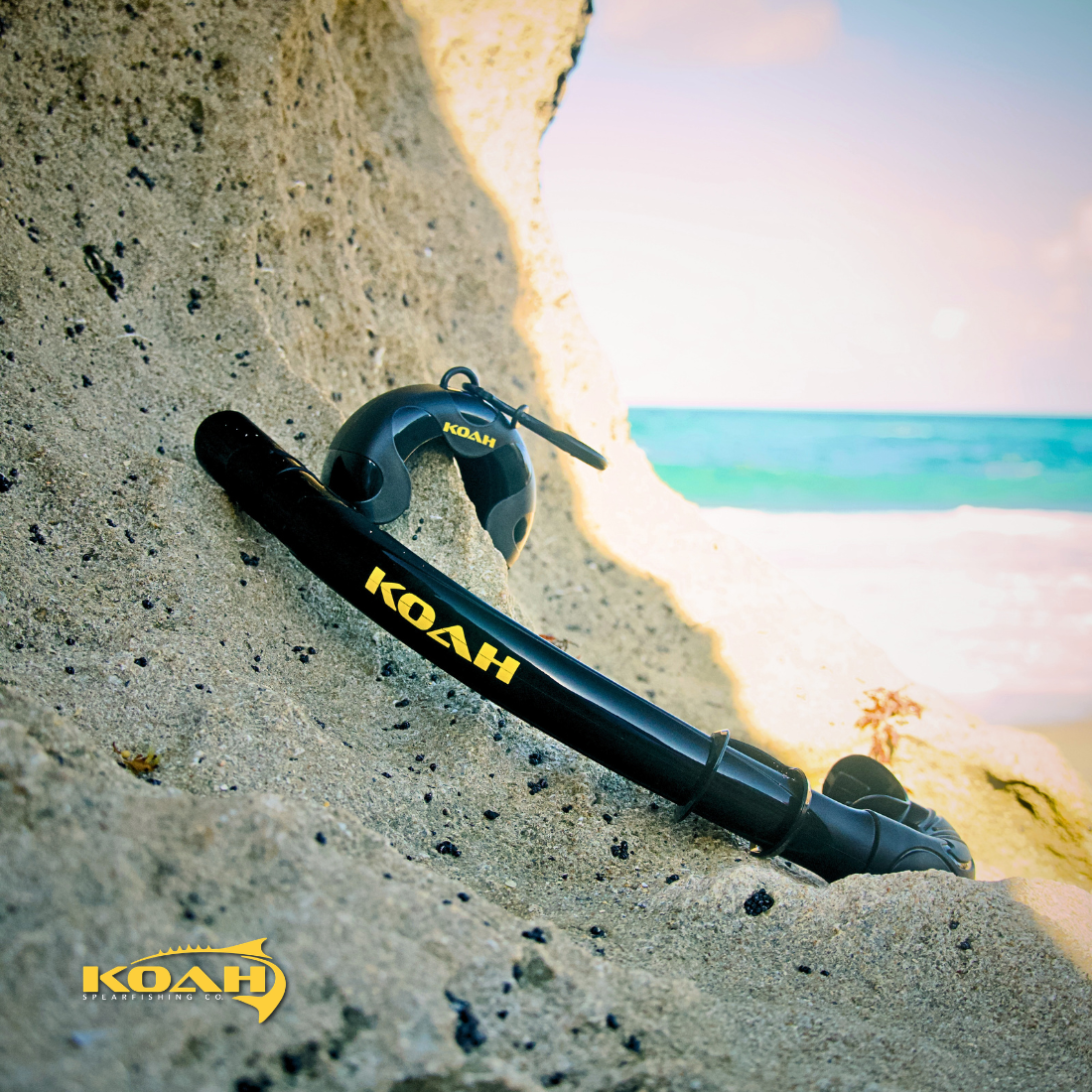 KOAH Roll-Up J Snorkel with Carry Case