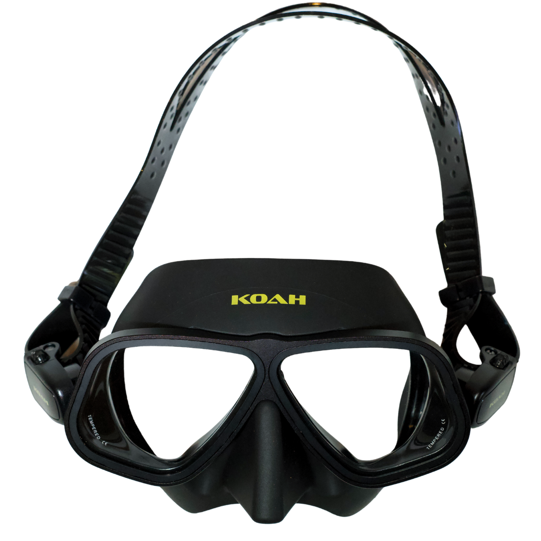 KOAH Low Volume Aluminum Frame Dive Mask And Case