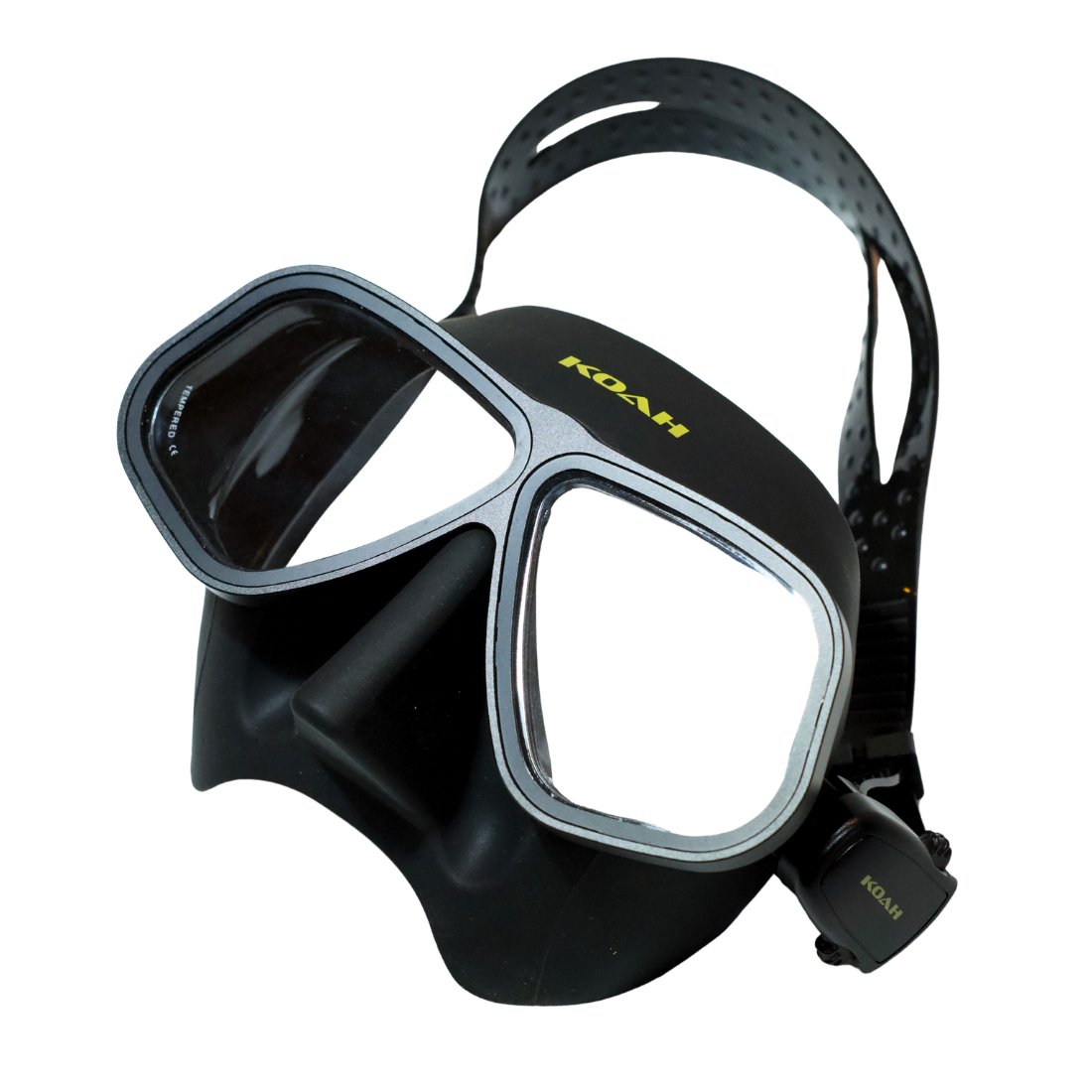 KOAH Low Volume Aluminum Frame Dive Mask And Case