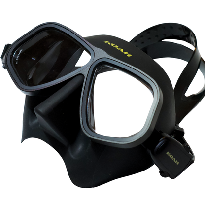 KOAH Low Volume Aluminum Frame Dive Mask And Case