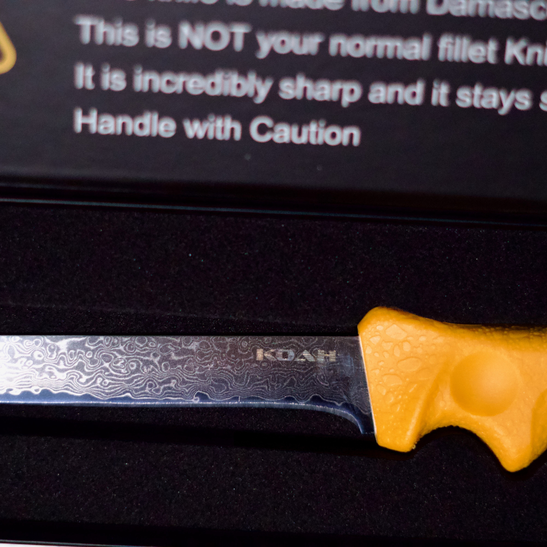 Koah Damascus Steel Filet Knife