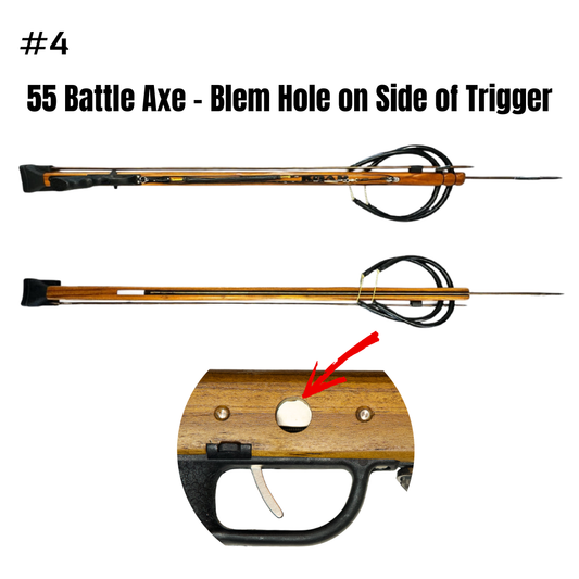 Black Friday Sale #4 - 55in Battle Axe, Blem Hole on Side of Trigger